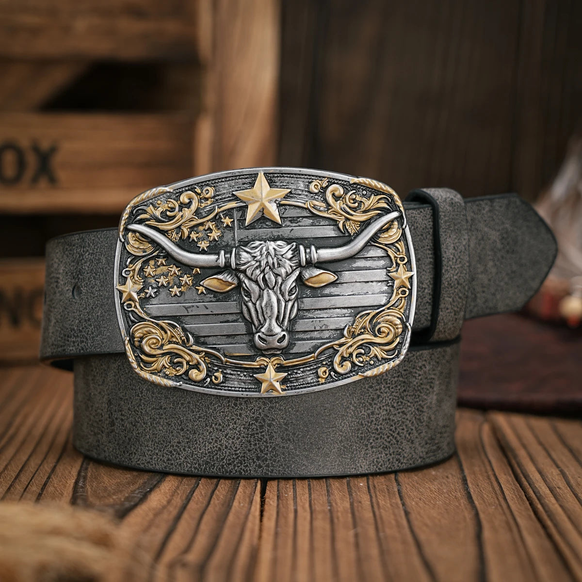 Men - Women - Western Denim - pu leather - Belt - Vintage jeans with