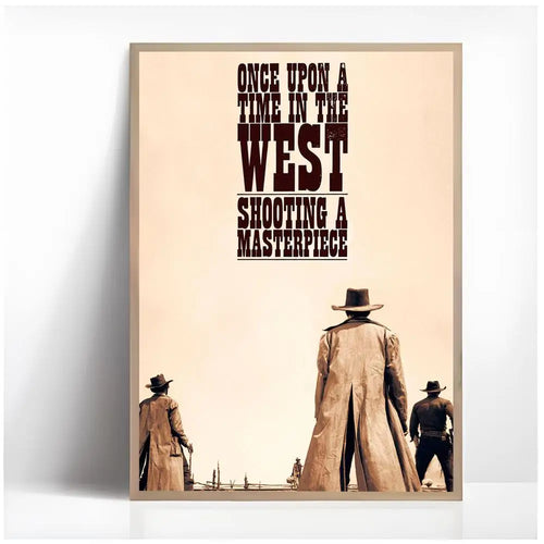 Once Upon a Time in the West Painting Calligraphy HDFramed Canvas