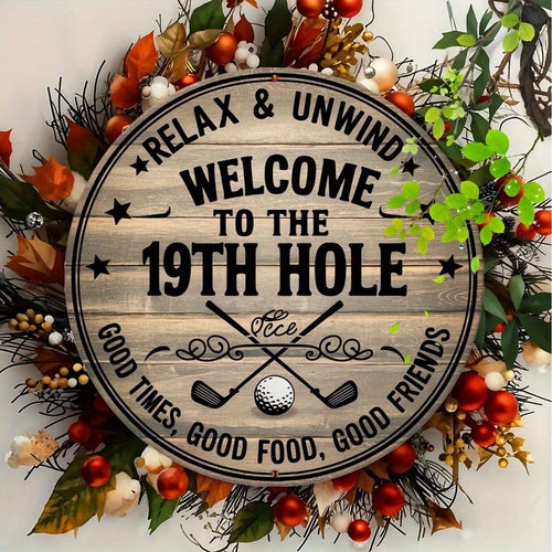 2D Flat Rustic Welcome Sign with Cowboy Hat Rope Design 8x8 Inch Wall