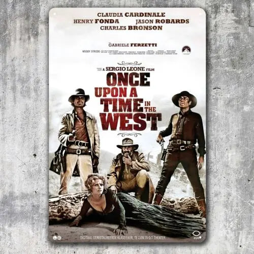 Once Upon a Time in the West Movie Metal Poster - Collectable Tin