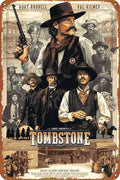 TOMBSTONE WEST COWBOY movie poster Retro Metal sign Retro Tin sign