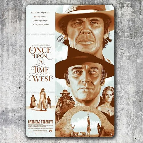 Once Upon a Time in the West Movie Metal Poster - Collectable Tin Sign