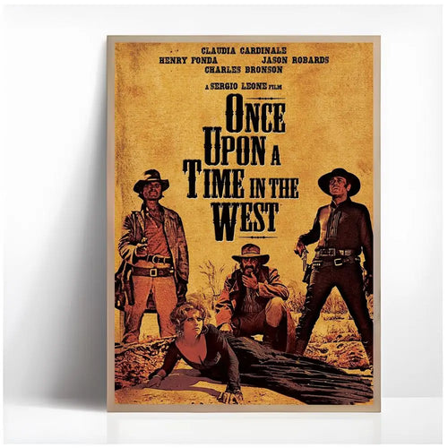 Once Upon a Time in the West Painting Calligraphy HDFramed Canvas
