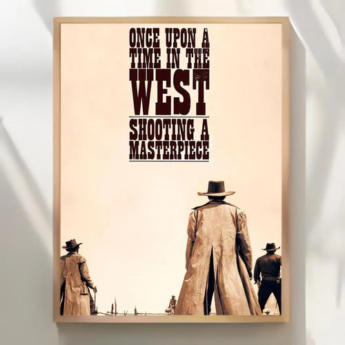 Once Upon a Time in the West Poster Poster Sticky Waterproof Coffee