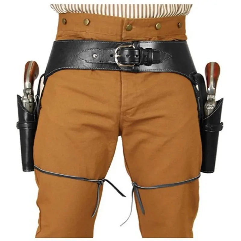 Retro Western Revolver Belt Punk Vintage Gun  Cosplay Prop