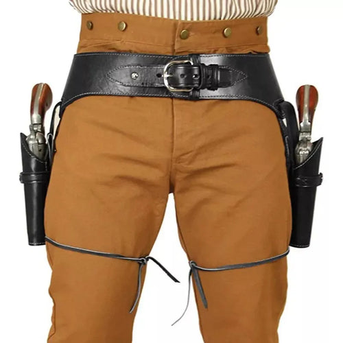 Retro Western Revolver Belt Punk Vintage Gun  Cosplay Prop
