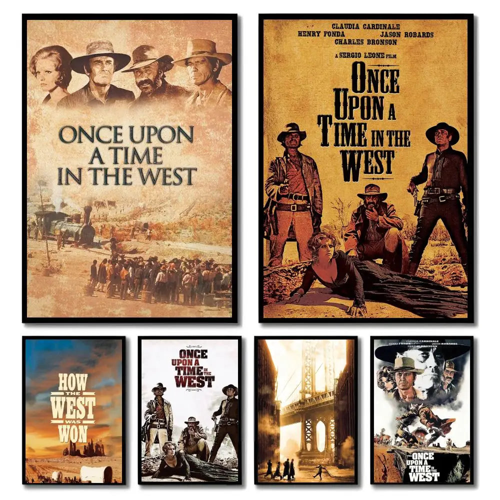 Once Upon a Time in the West Painting Calligraphy HDFramed Canvas