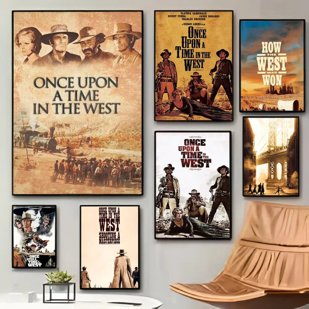 Once Upon a Time in the West Poster Poster Sticky Waterproof Coffee