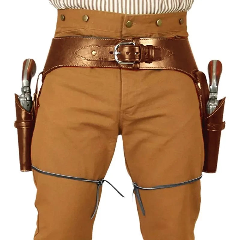 Retro Western Revolver Belt Punk Vintage Gun  Cosplay Prop