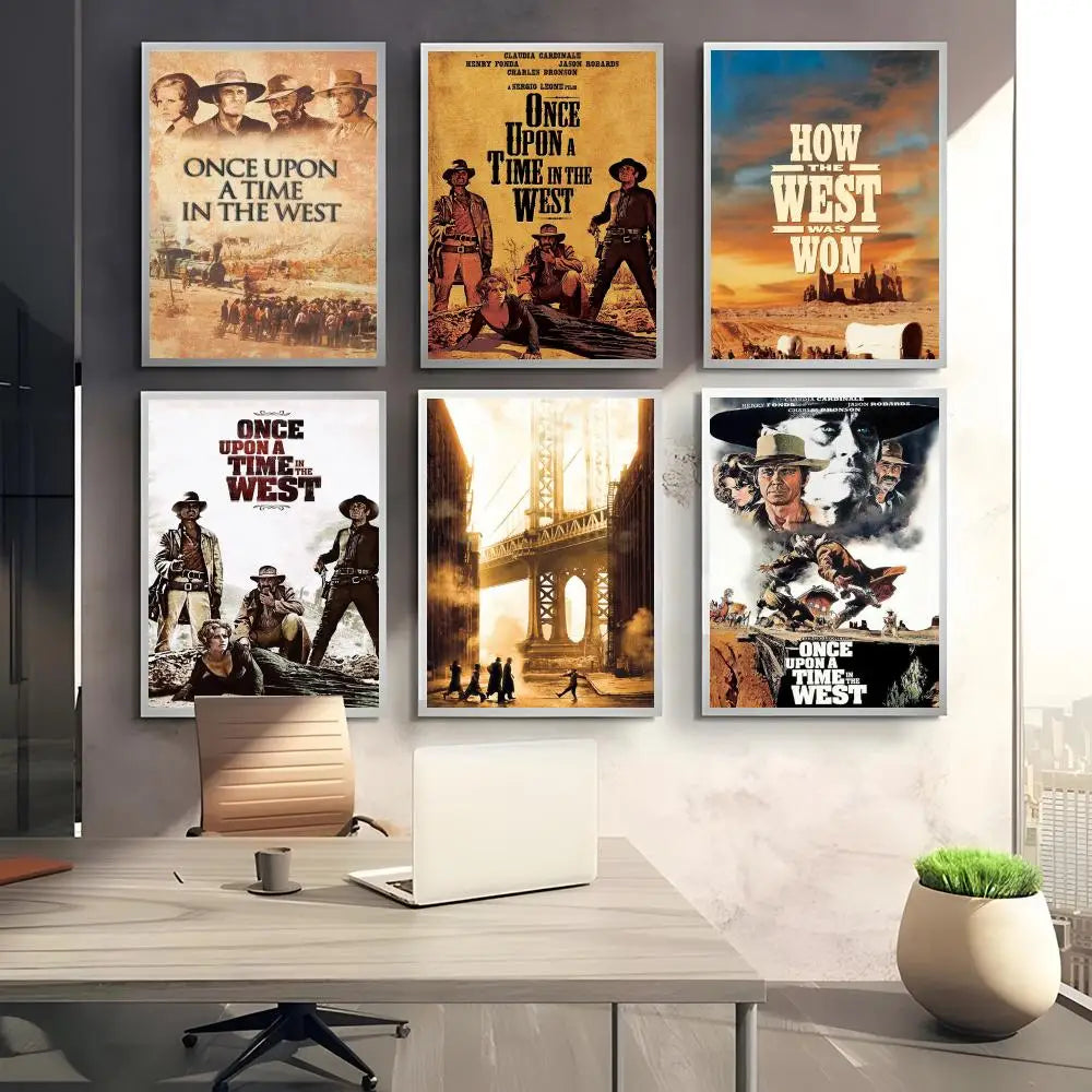 Once Upon a Time in the West Poster Poster Sticky Waterproof Coffee