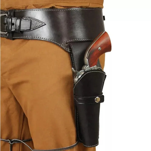 Retro Western Revolver Belt Punk Vintage Gun  Cosplay Prop