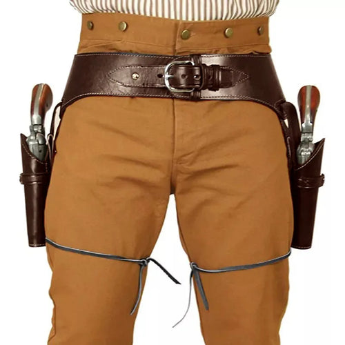 Retro Western Revolver Belt Punk Vintage Gun  Cosplay Prop
