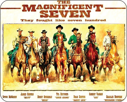 Magnificent Seven old West Cowboy Movie Mouse Pad  1960